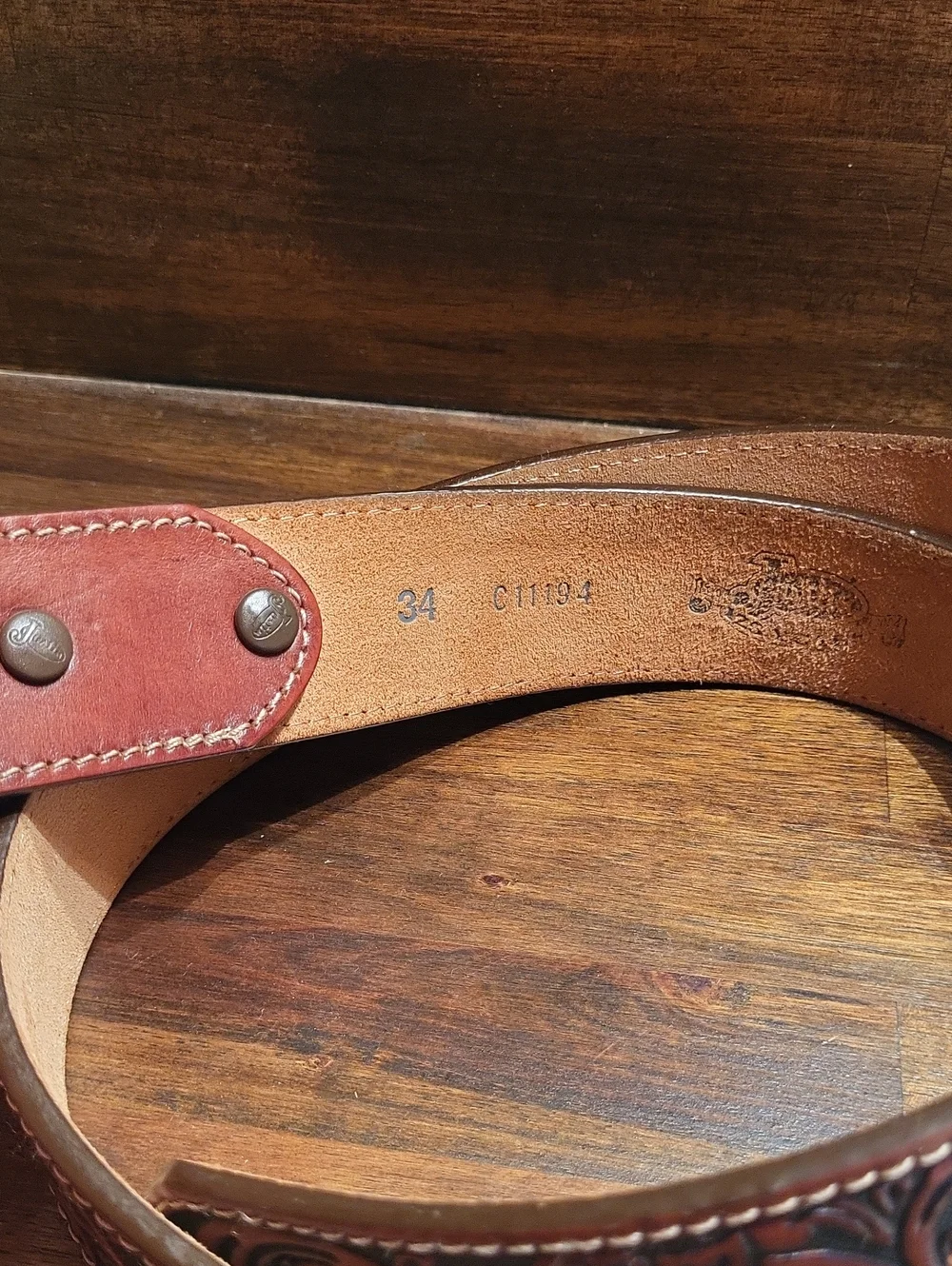 Justin Leather Belt